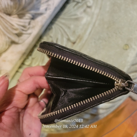 L.A.M.B. Gwen Stefani Leather Quilted Wallet Luxury Designer Vintage Celeb #62 - Picture 13 of 13